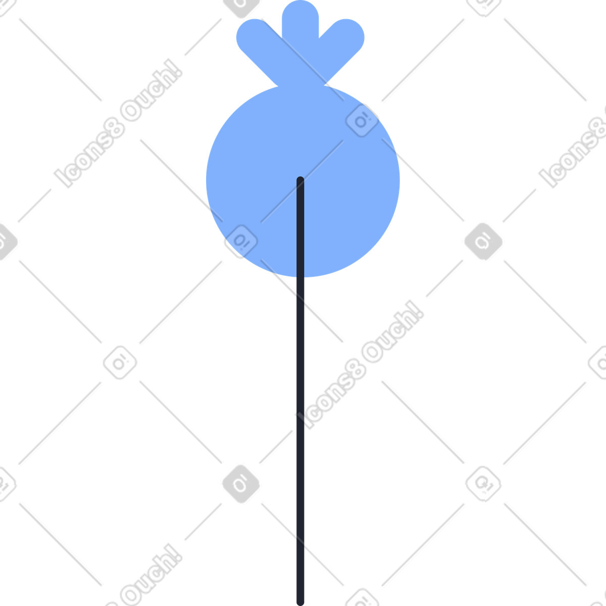 Tree illustration in Pablita style download in PNG, SVG