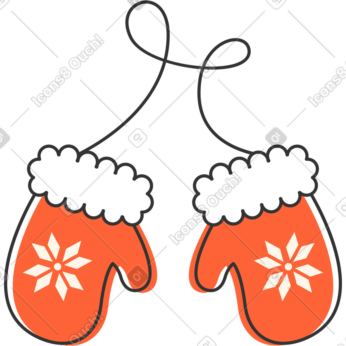 Illustration Mitaines dans le style Crayon à télécharger aux formats PNG, SVG