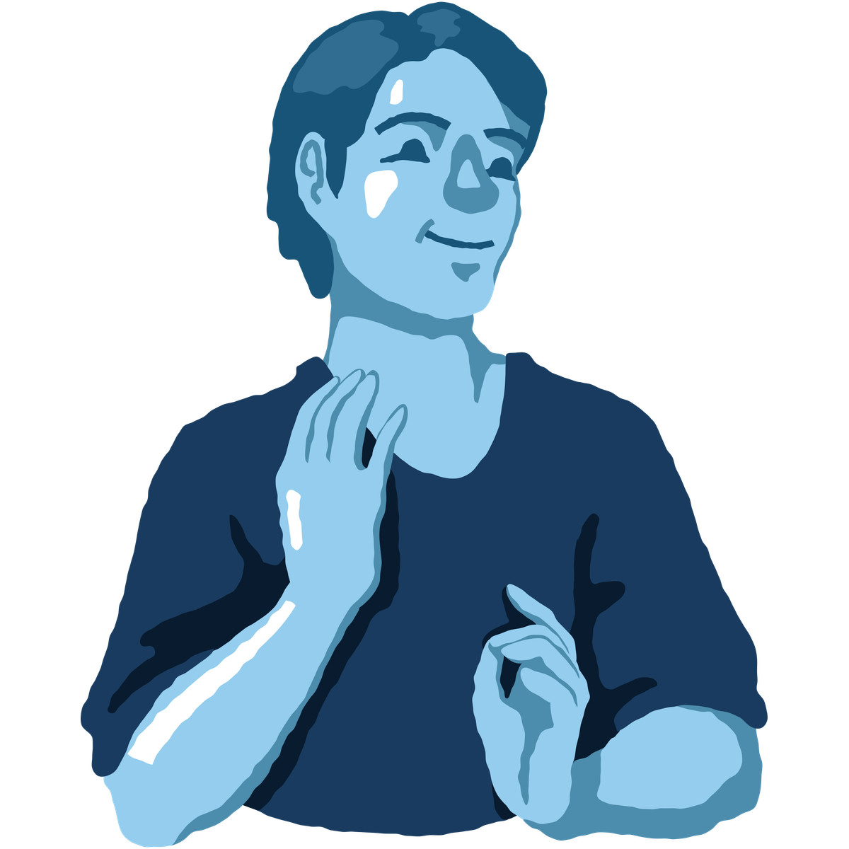 Ilustração de Smiling man em no estilo Cherry para baixar em PNG, SVG