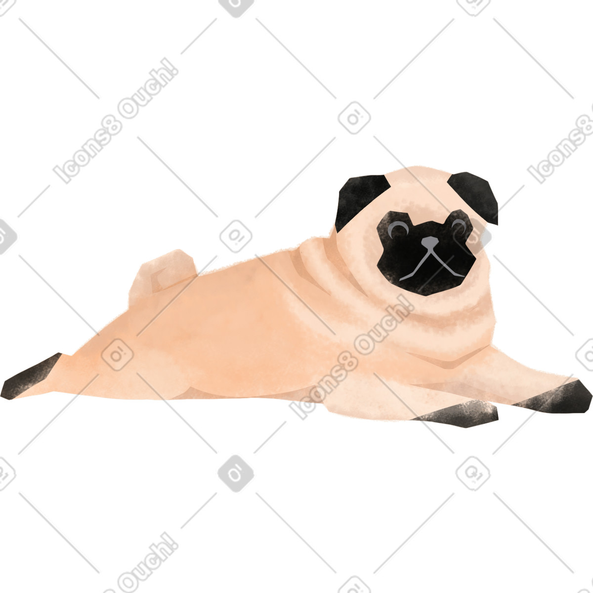Ilustración Doguillo en estilo Family a descargar en PNG y SVG