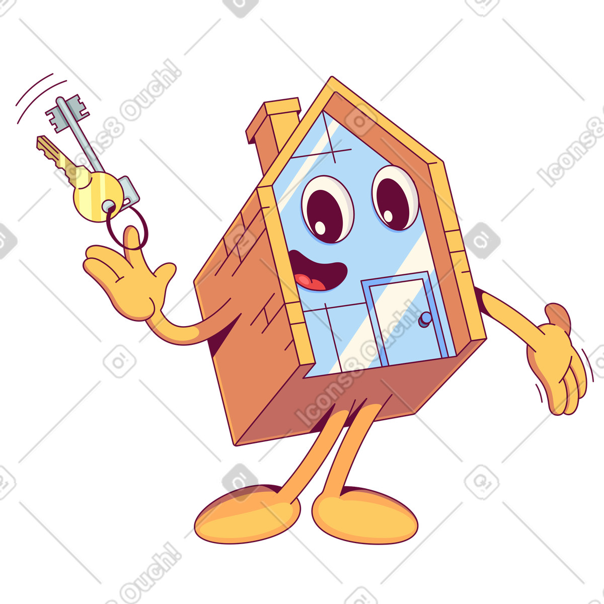 Ilustración Propiedad de bienes raíces en estilo Handy a descargar en PNG y SVG