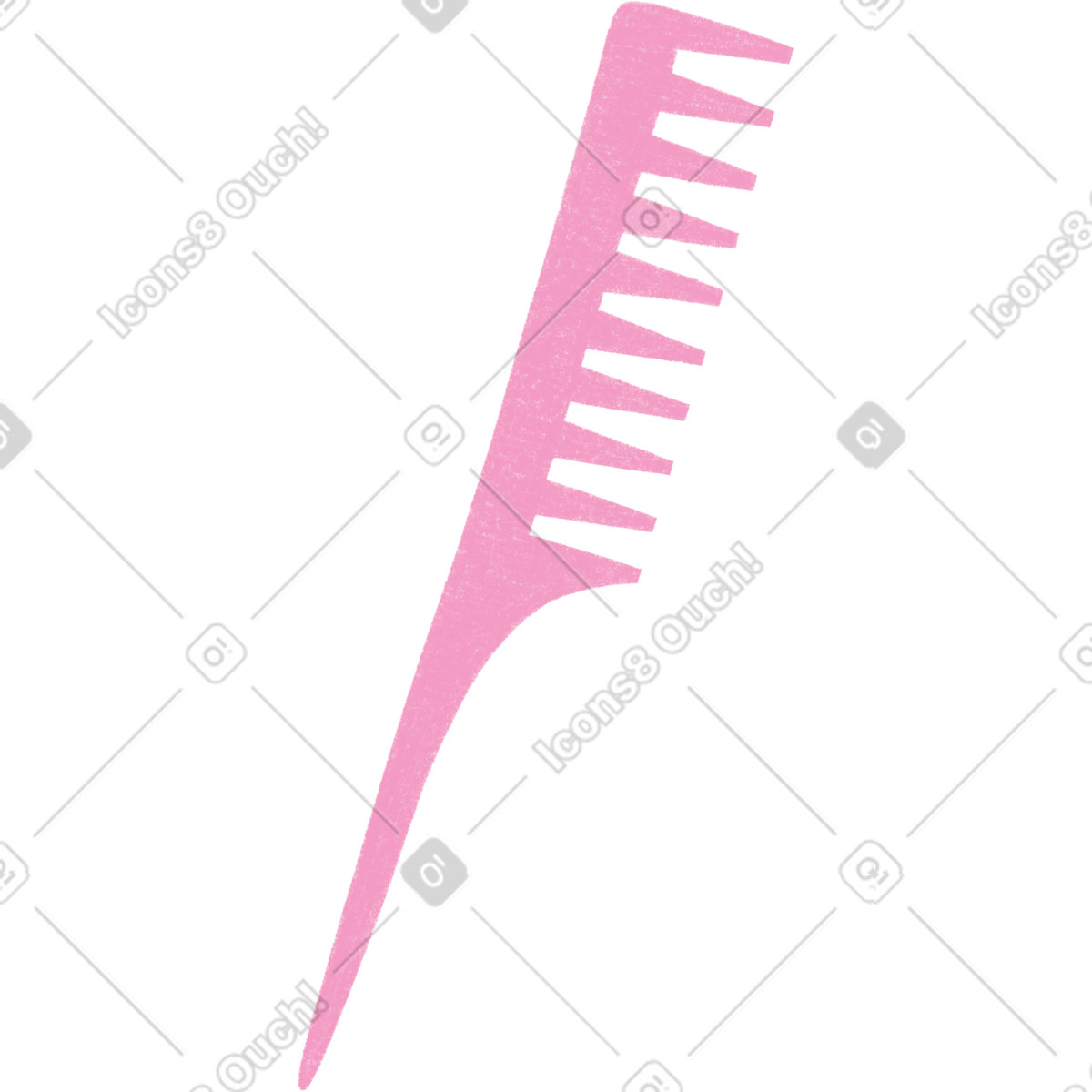 Ilustração de Penteado rosa em no estilo Tutti para baixar em PNG, SVG