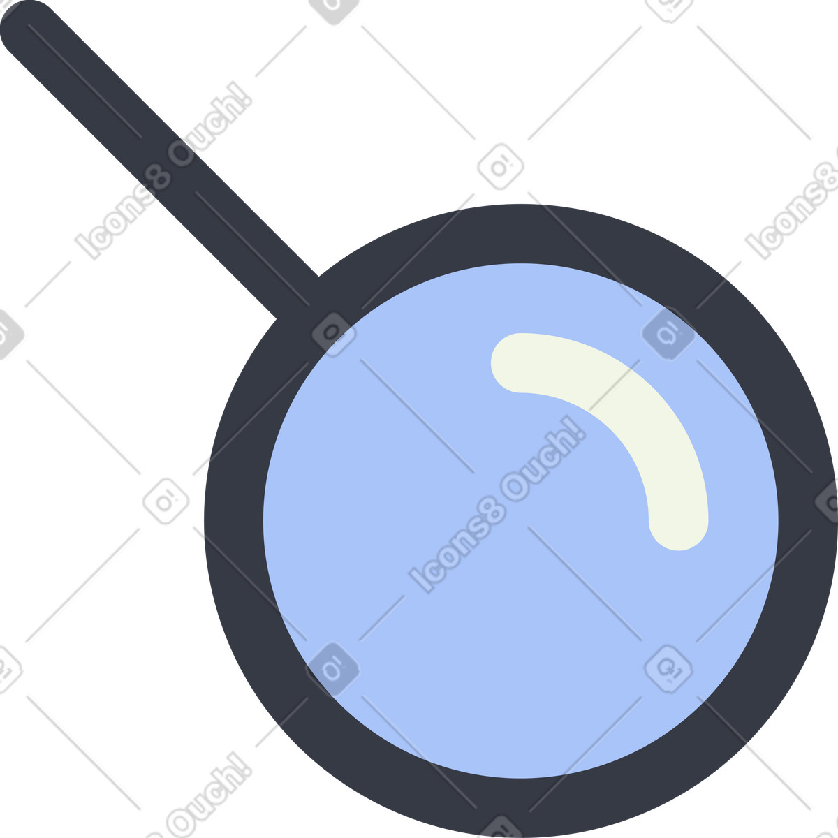 Lente d'ingrandimento illustrazione in stile Abstract scarica in PNG, SVG