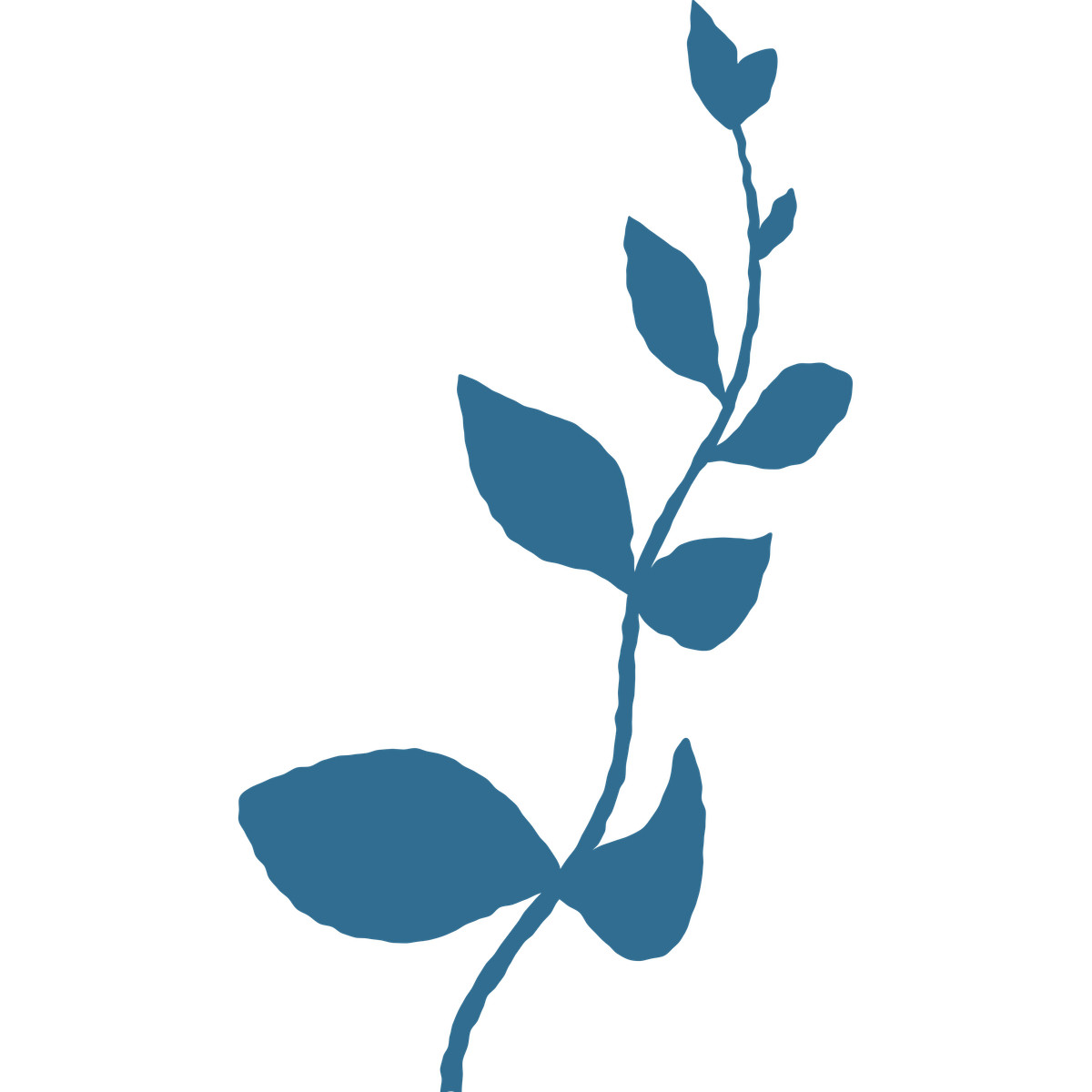 Branch with leaves decoration illustration in Cherry style download in PNG, SVG