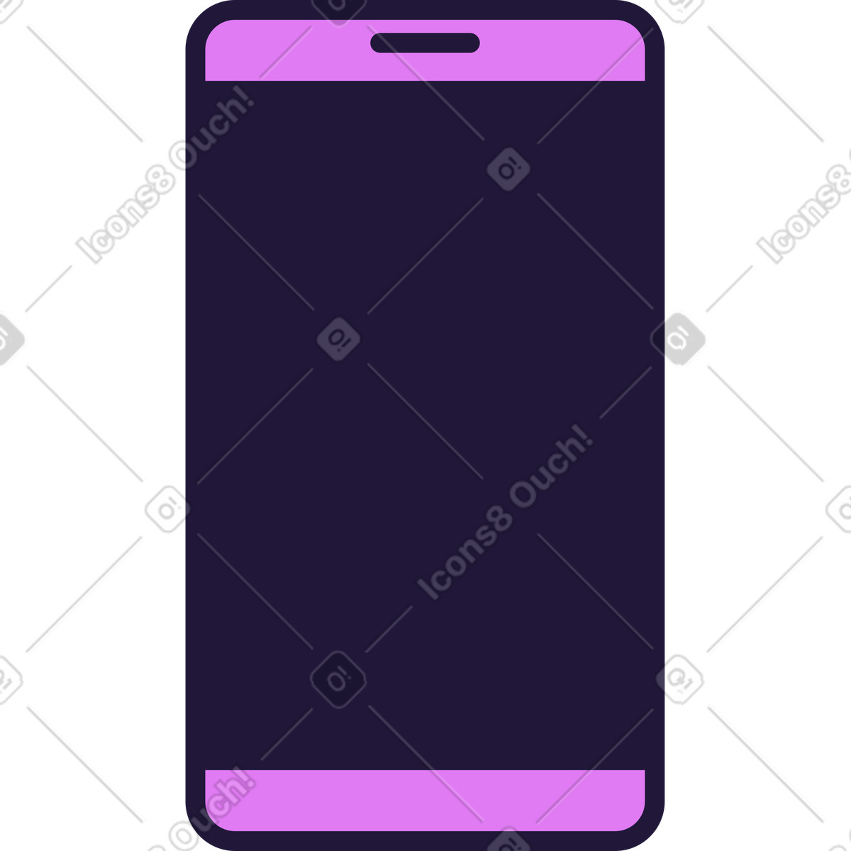 Illustration Téléphone dans le style Conifer à télécharger aux formats PNG, SVG