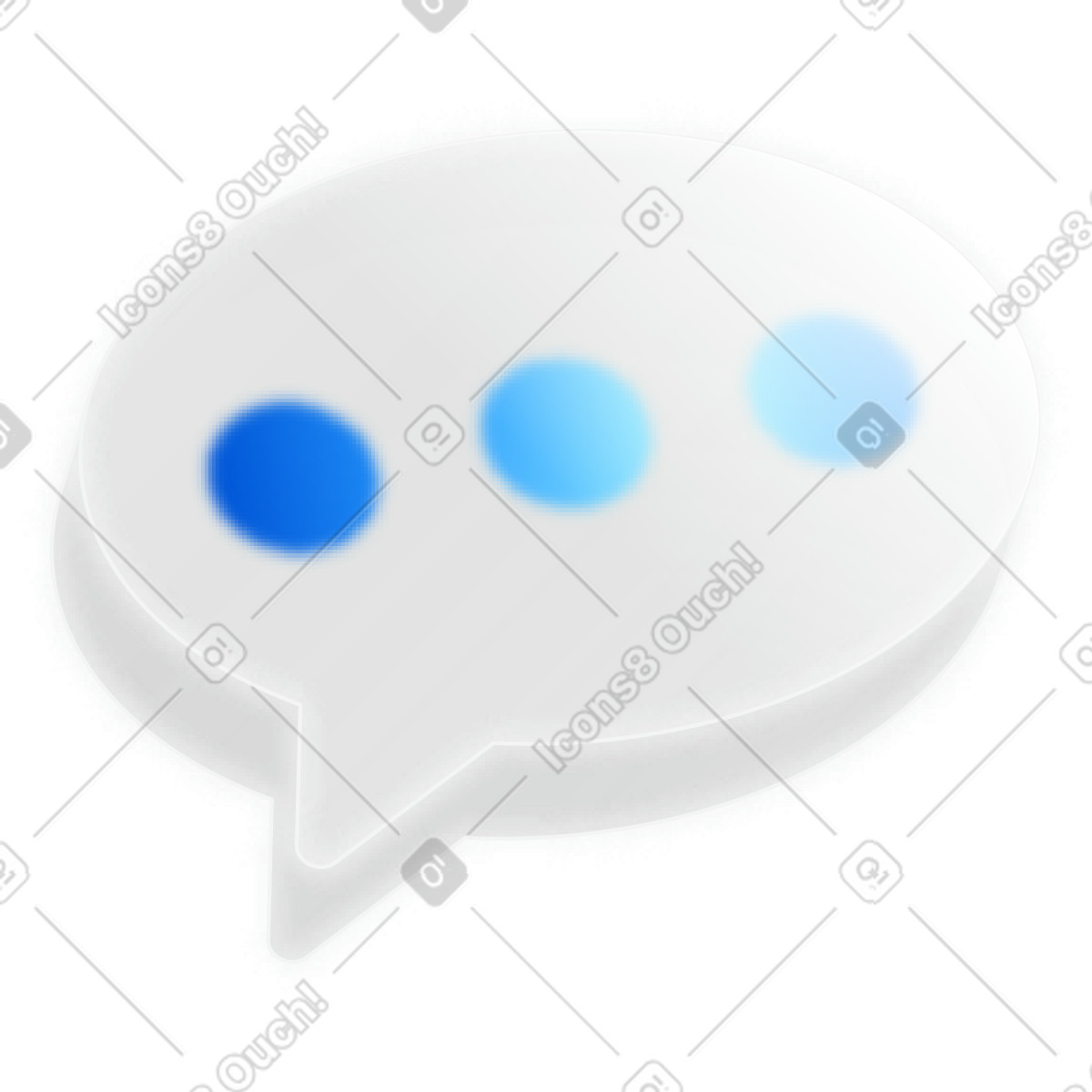 Ilustración Señal de mensaje en estilo Burst a descargar en PNG y SVG