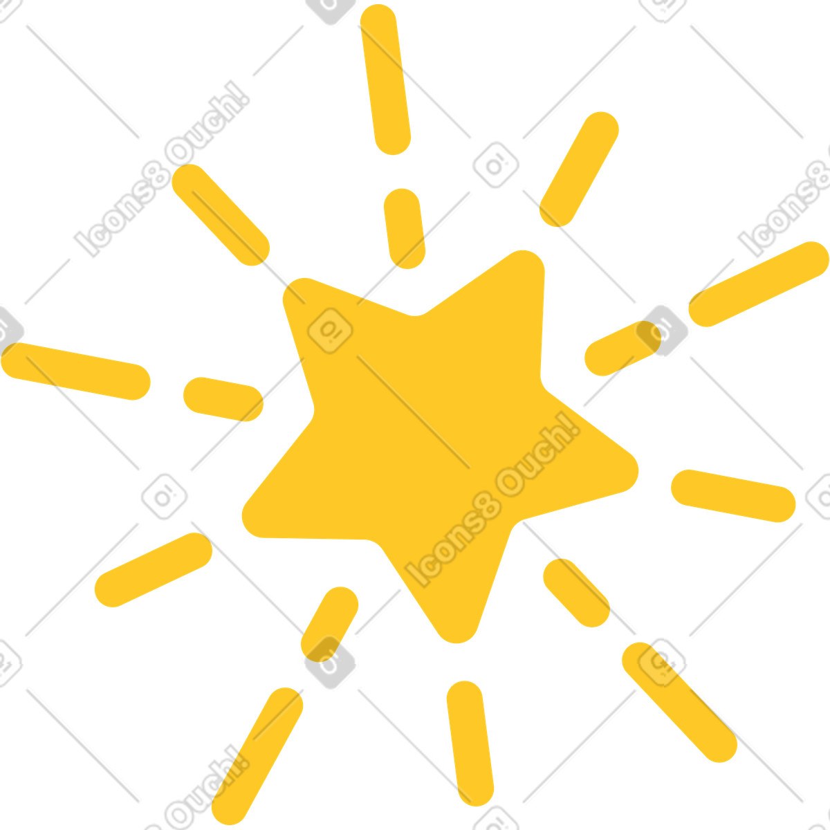 Ilustração de Fogos artifício com estrela em no estilo Rocky para baixar em PNG, SVG