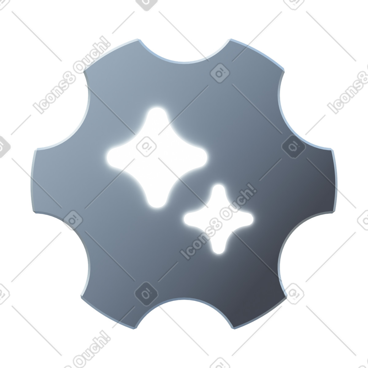 AI Settings illustration in PNG, SVG