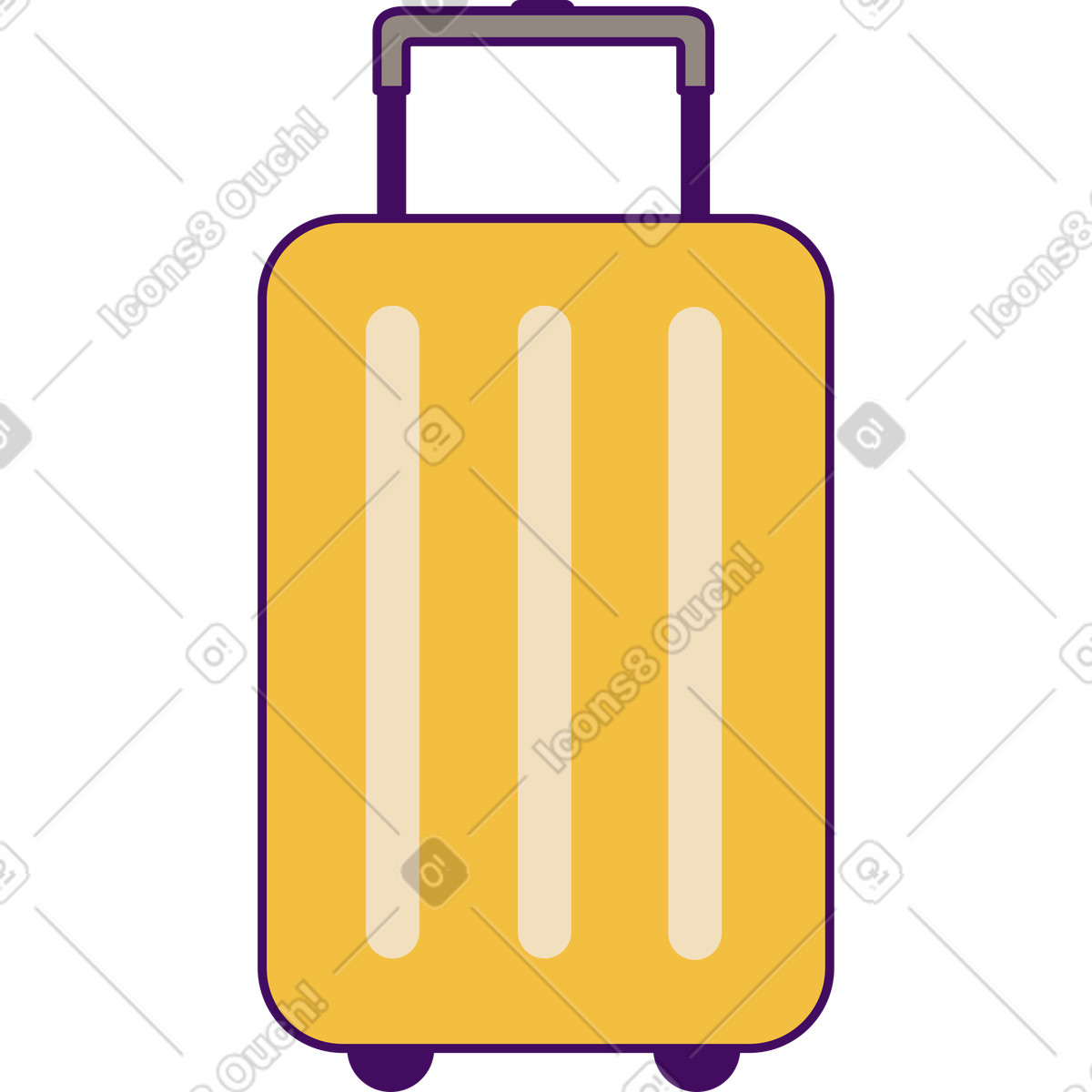 Ilustración Maleta en estilo Simplistic a descargar en PNG y SVG