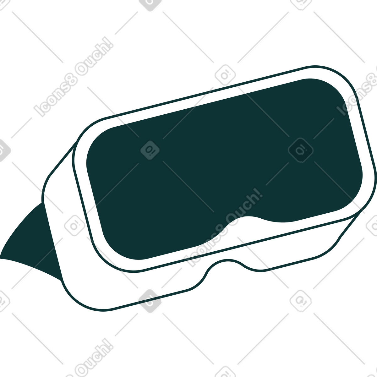 Ilustración Gafas vr en estilo Florid a descargar en PNG y SVG