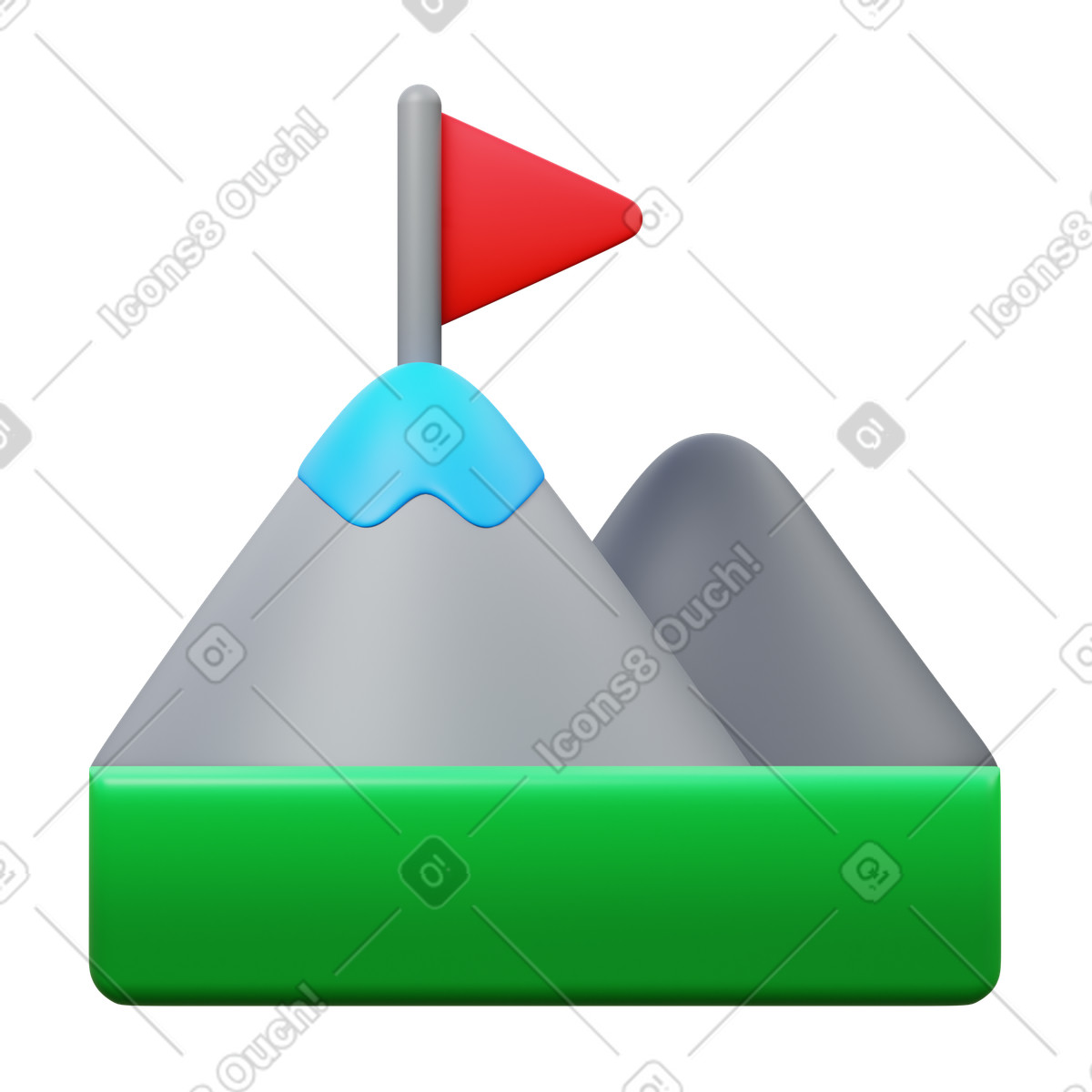 下载 3D Fluency 风格的 Mission 插画，支持 PNG、SVG 格式