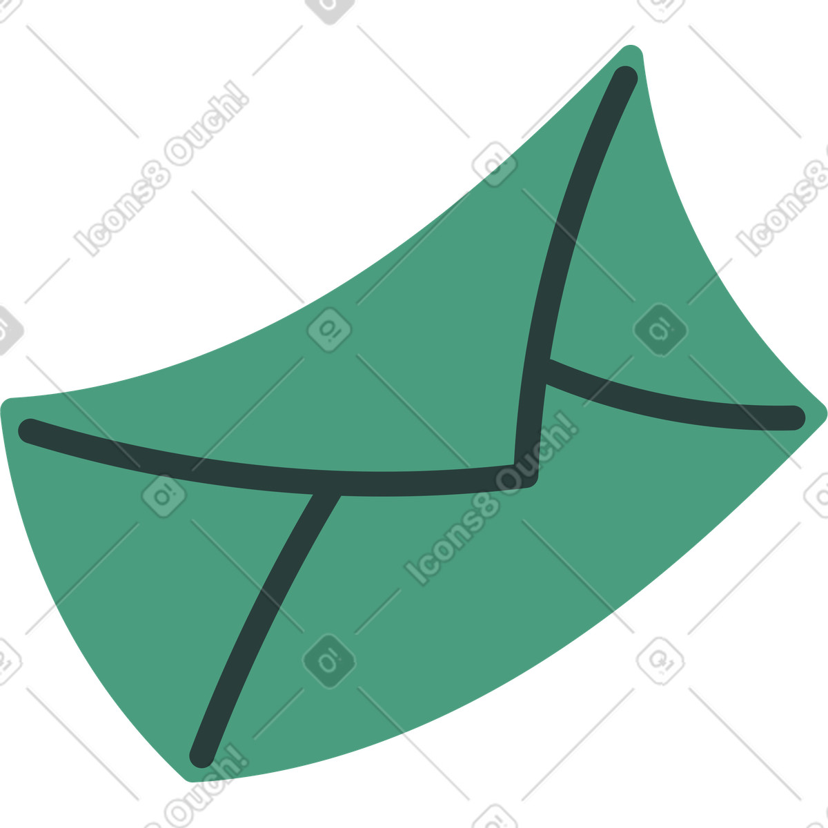 Illustration Enveloppe dans le style Macaroni à télécharger aux formats PNG, SVG