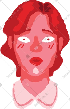 Surprised woman PNG, SVG