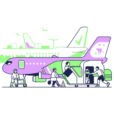 Multiple jet bridges connected to airplanes with bustling ground crew activity