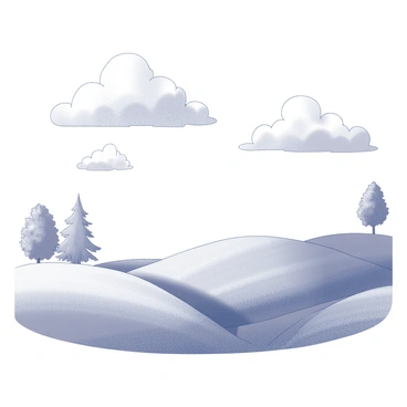A peaceful scene of clouds drifting slowly over a quiet meadow