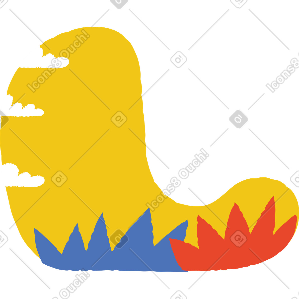 Giorno illustrazione in stile Bermuda scarica in PNG, SVG