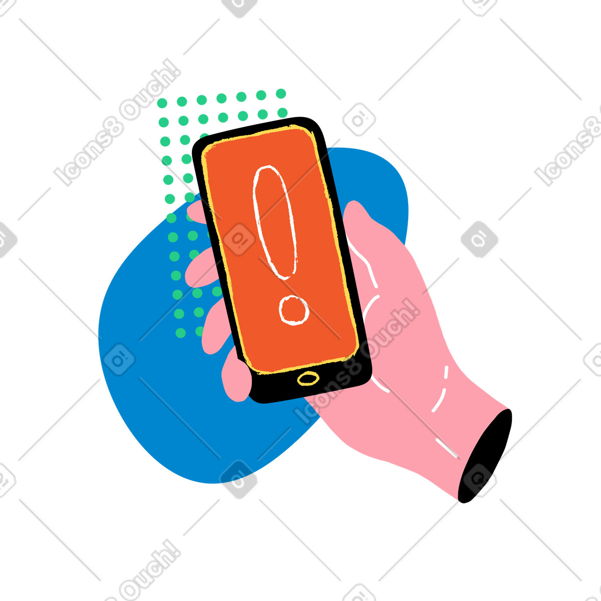 Fatal error illustration in PNG, SVG
