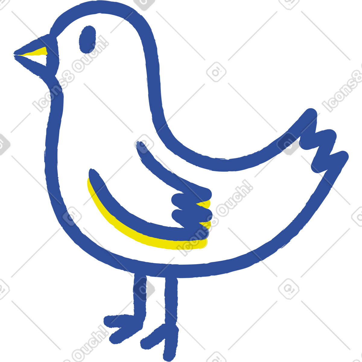 Ilustração de 鸟 em no estilo Lime para baixar em PNG, SVG