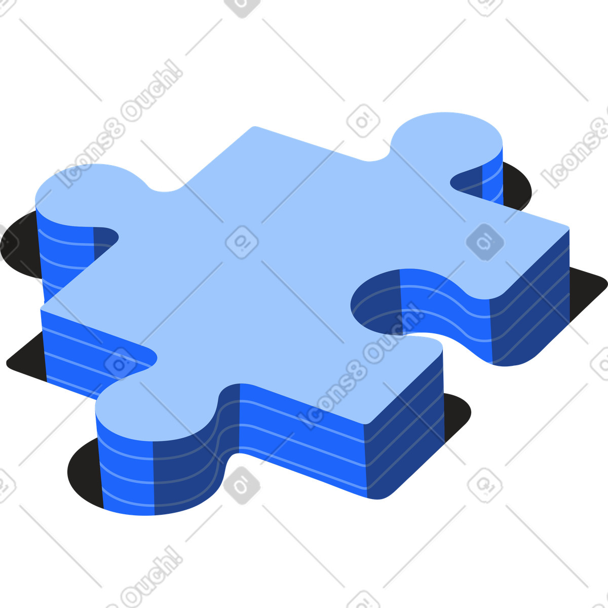 Ilustración Parte del rompecabezas en estilo Editorial a descargar en PNG y SVG