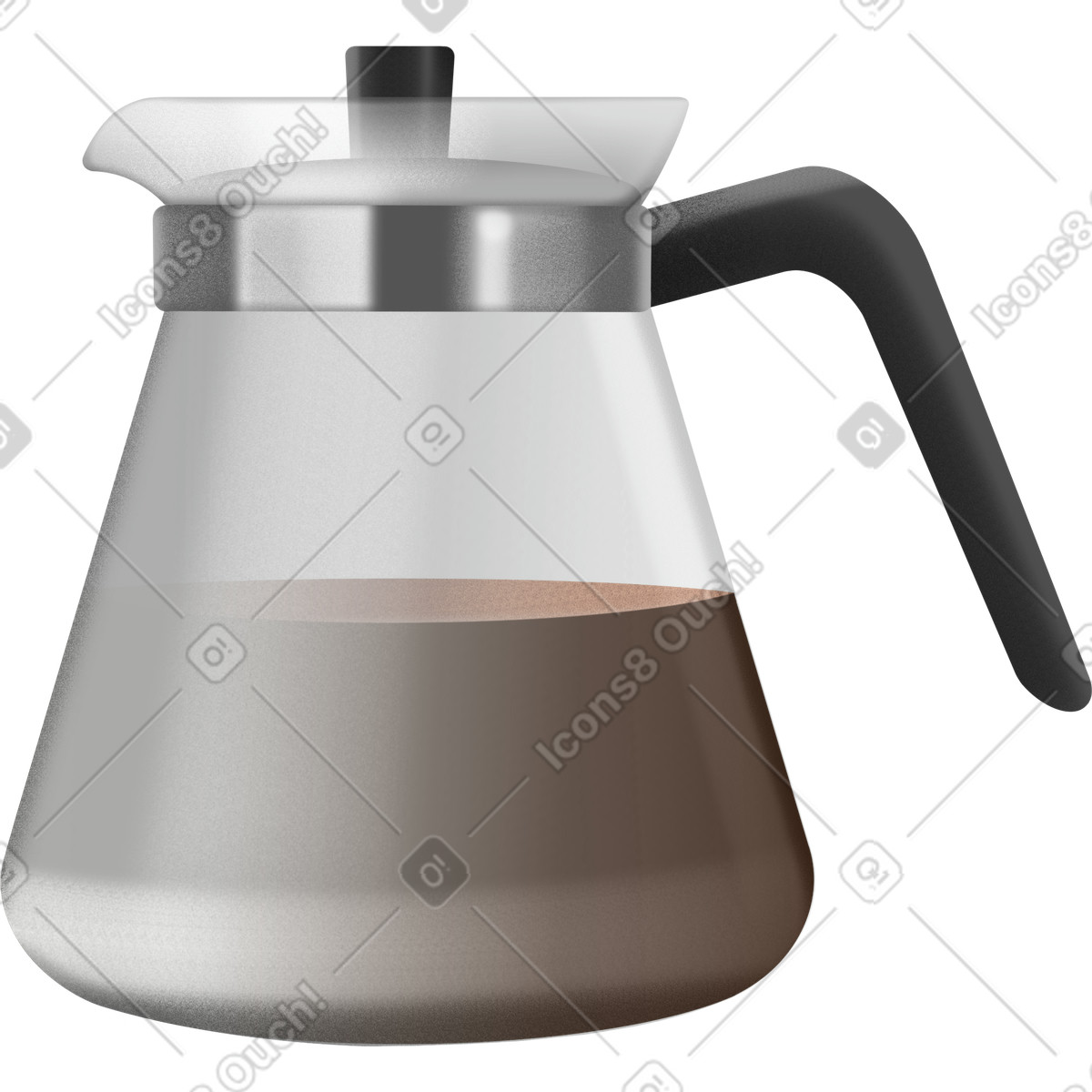 Coffee pot illustration in Joy style download in PNG, SVG