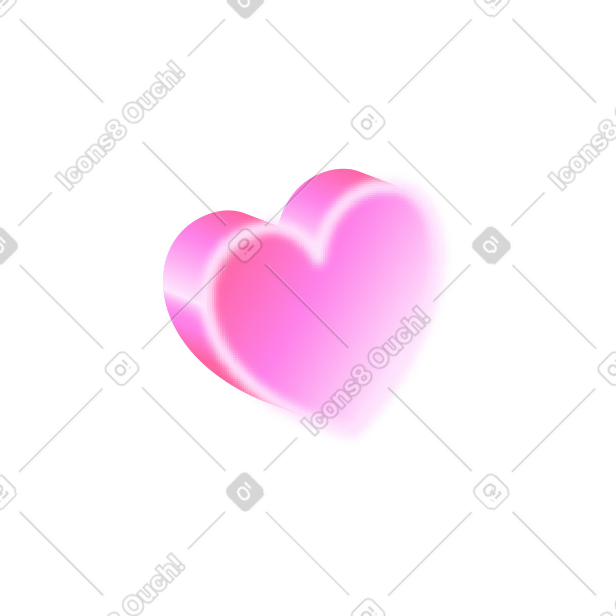 Segno del cuore illustrazione in stile Burst scarica in PNG, SVG