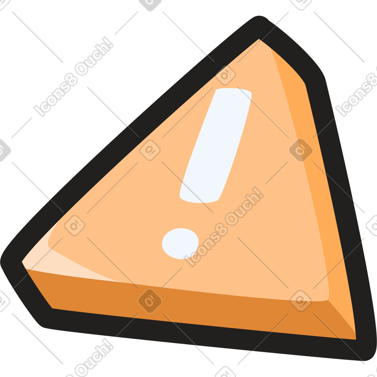 Clipart 스타일의 경고 표시 일러스트레이션 PNG, SVG 다운로드