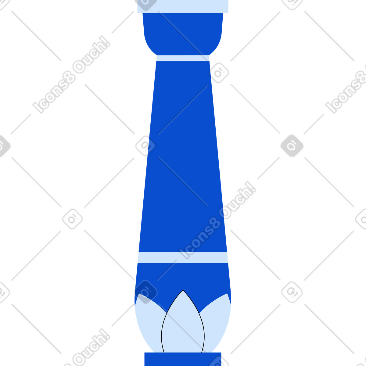 Egyptian column illustration in Tiny style download in PNG, SVG