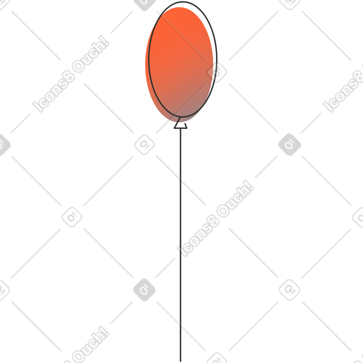 下载 Crayon 风格的 气球 插画，支持 PNG、SVG 格式