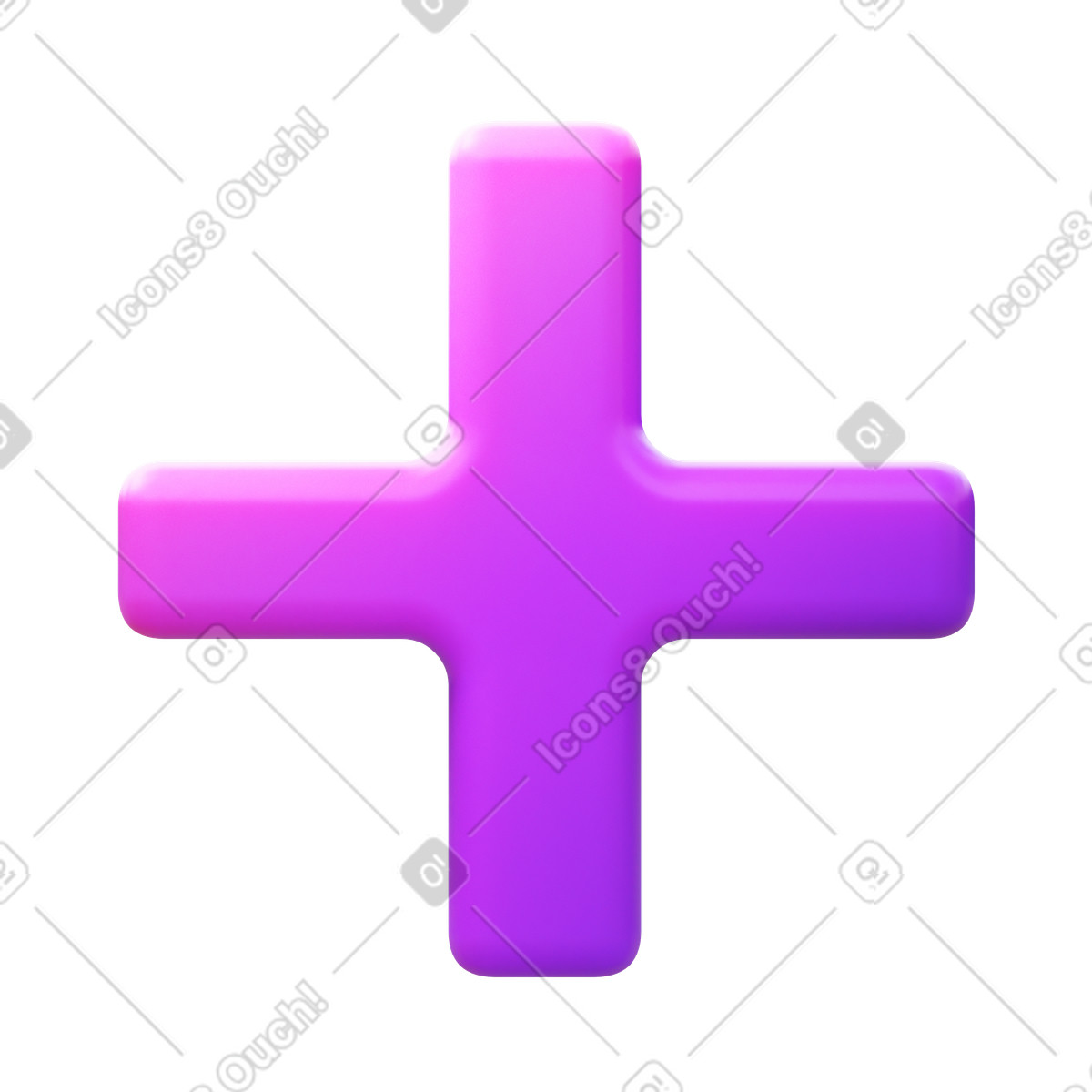 Plus math illustrazione in stile 3D Fluency scarica in PNG, SVG