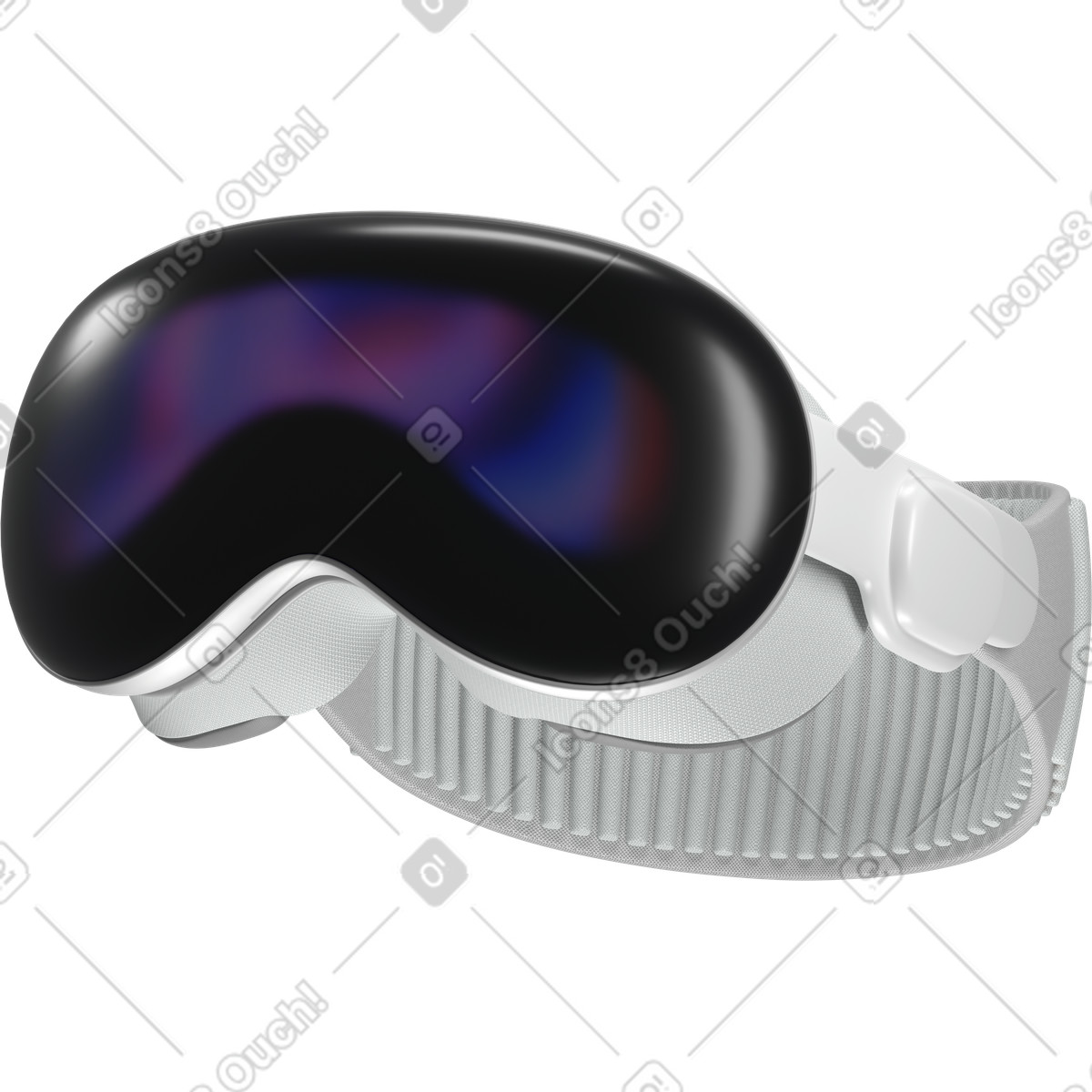 Vr headset pro dise view illustrazione in stile 3D Business scarica in PNG, SVG