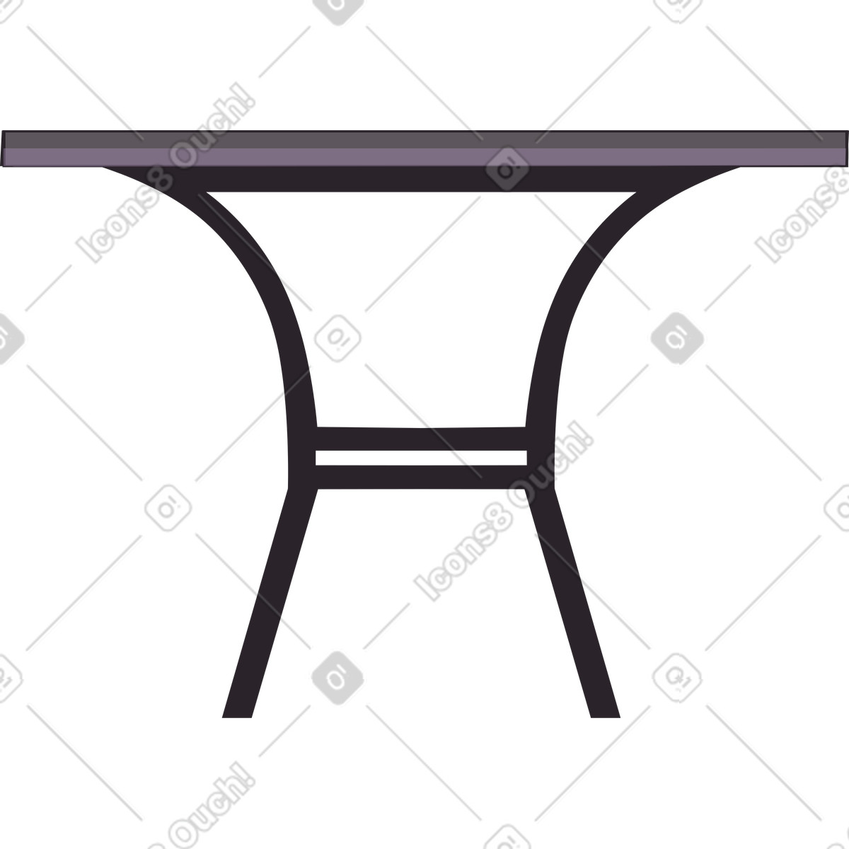 Ilustração de Mesa em no estilo Eastwood para baixar em PNG, SVG