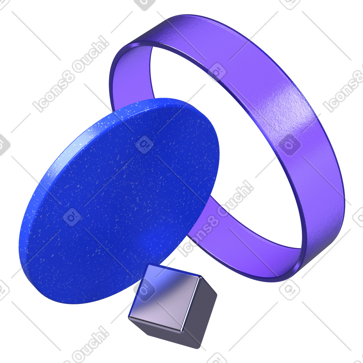 Composizione del design, geometria astratta, elementi visivi illustrazione in stile 3D Boost scarica in PNG, SVG