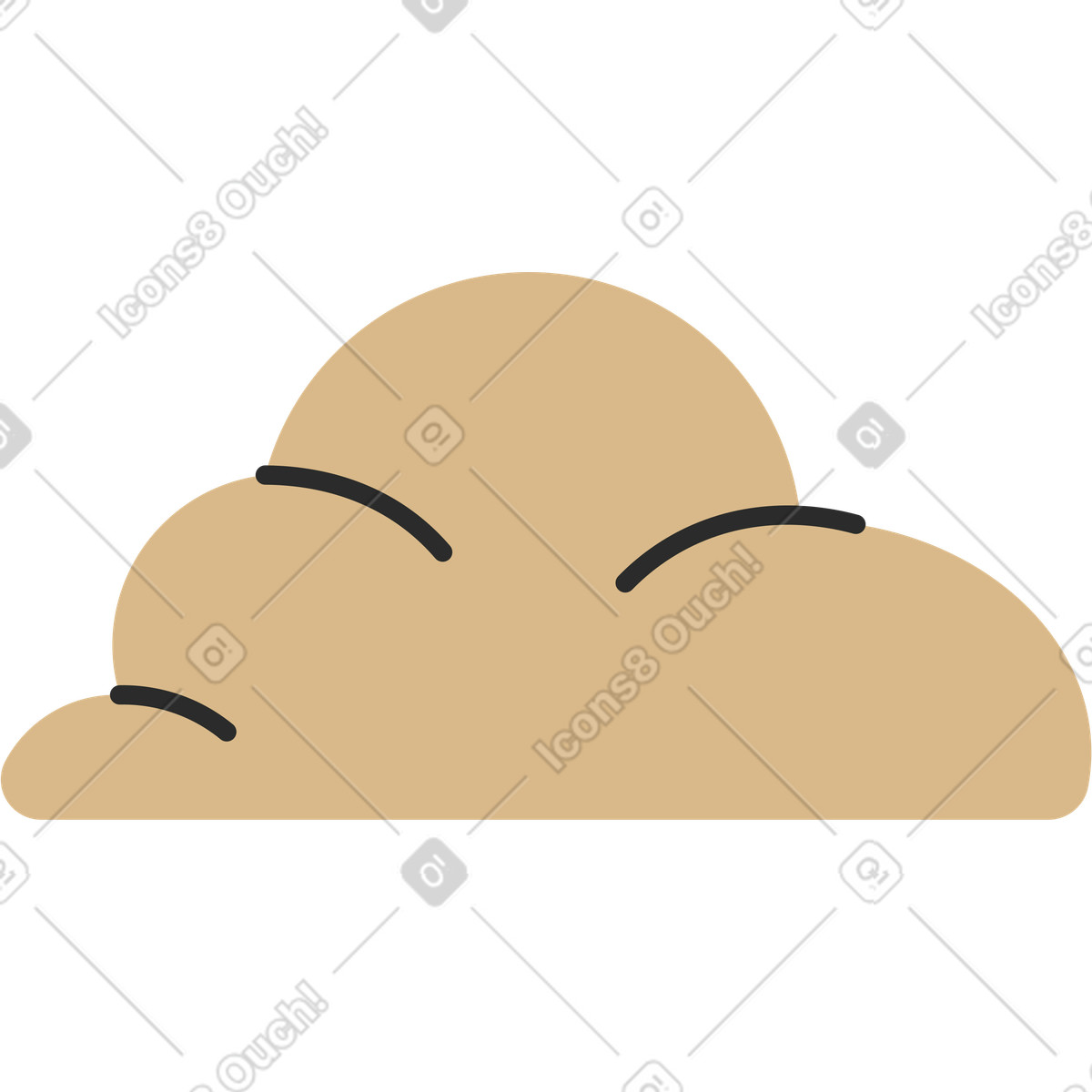 Illustration Tas d'argile dans le style Marginalia à télécharger aux formats PNG, SVG