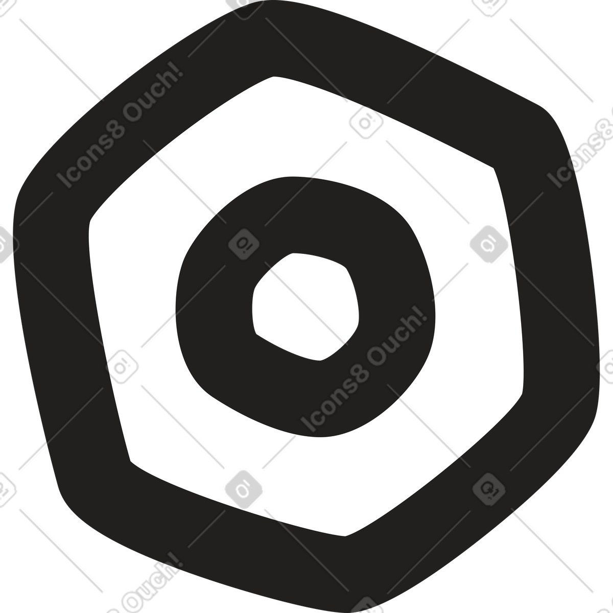 Illustration Écrou dans le style Little à télécharger aux formats PNG, SVG
