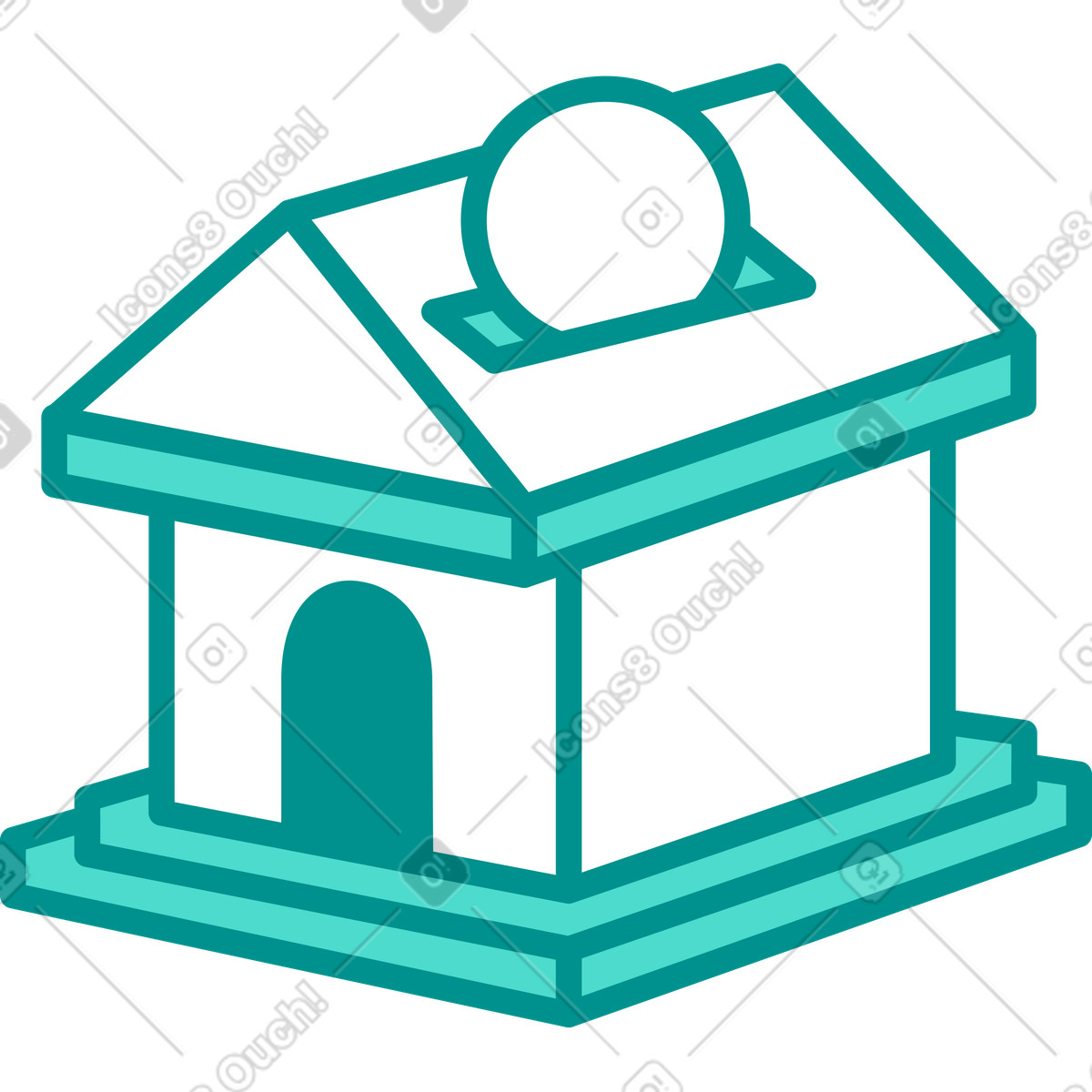 Bank illustration in Natty style download in PNG, SVG