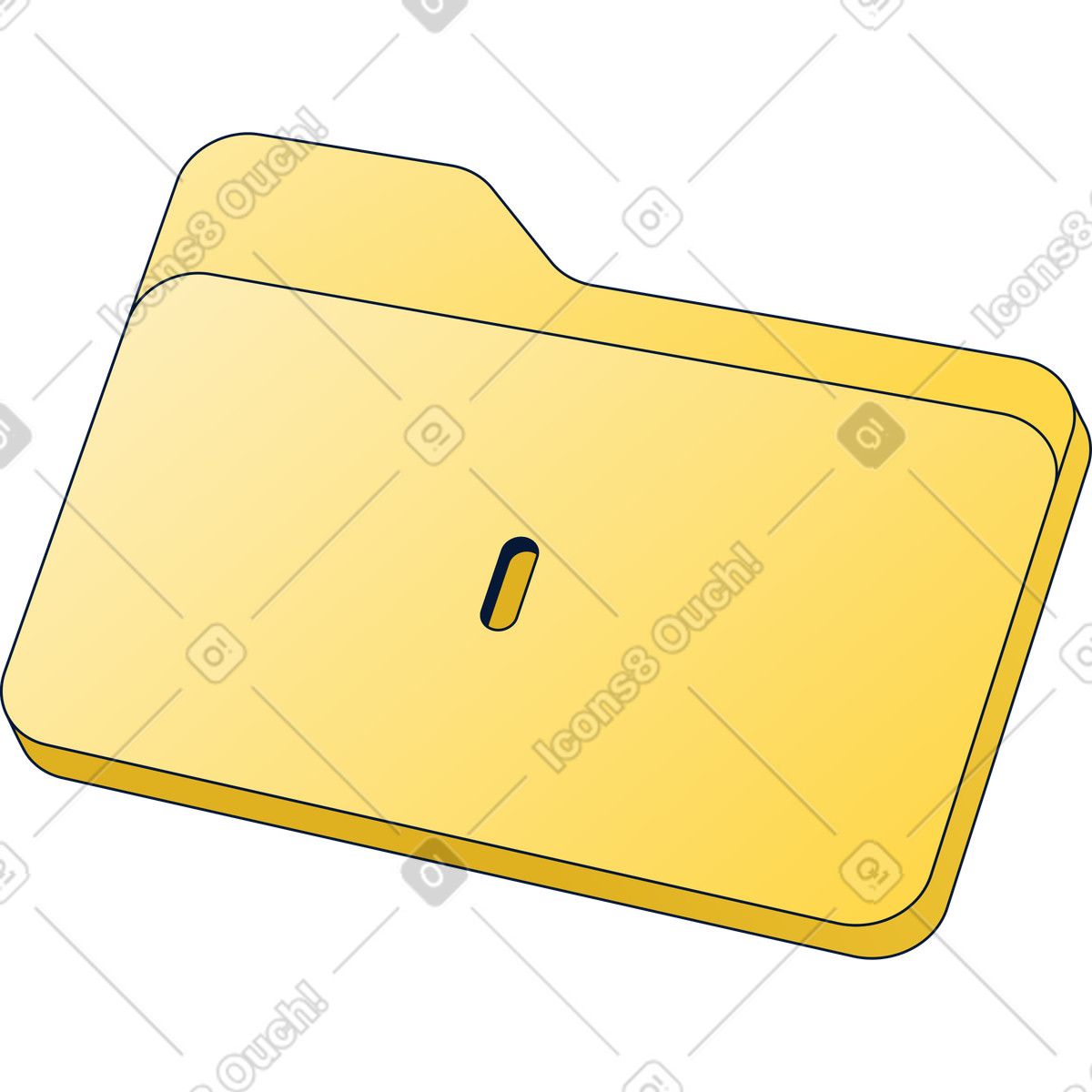 Illustration Security folder for protected files and confidential data access dans le style Neat à télécharger aux formats PNG, SVG