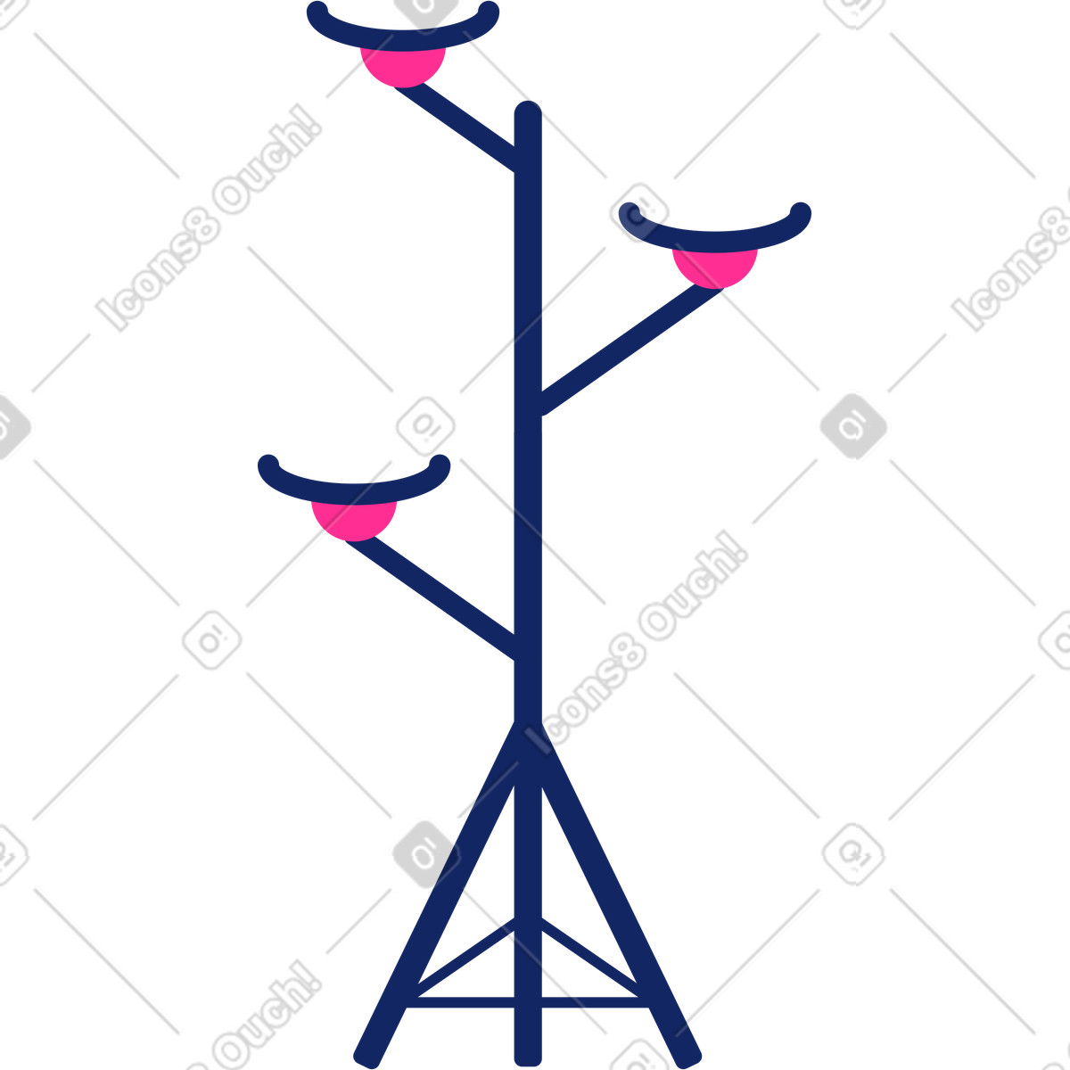 Ilustração de Suporte flores em no estilo Cyborg para baixar em PNG, SVG