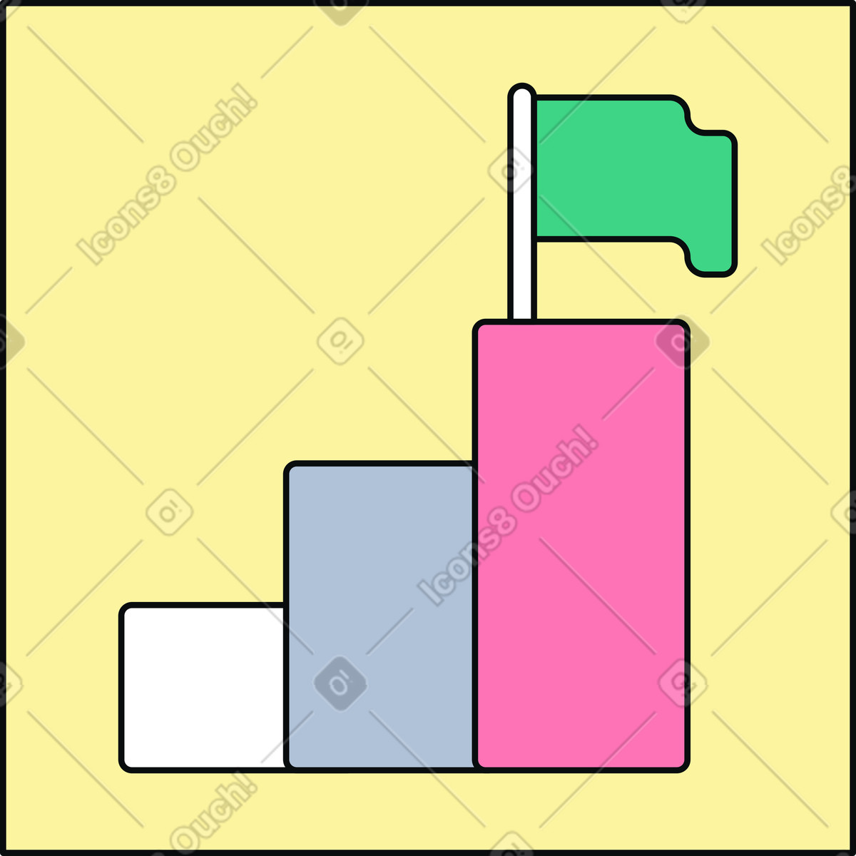 Objective icon illustration in Teko style download in PNG, SVG
