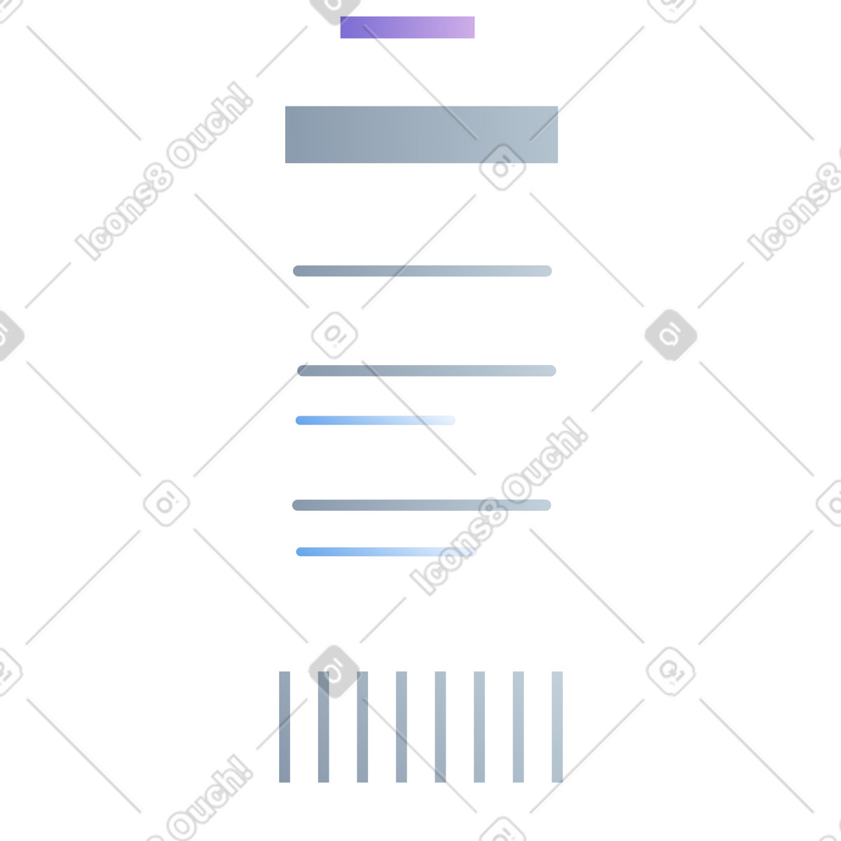 Receipt illustration clipart long receipts vector graphics GIF PNG download