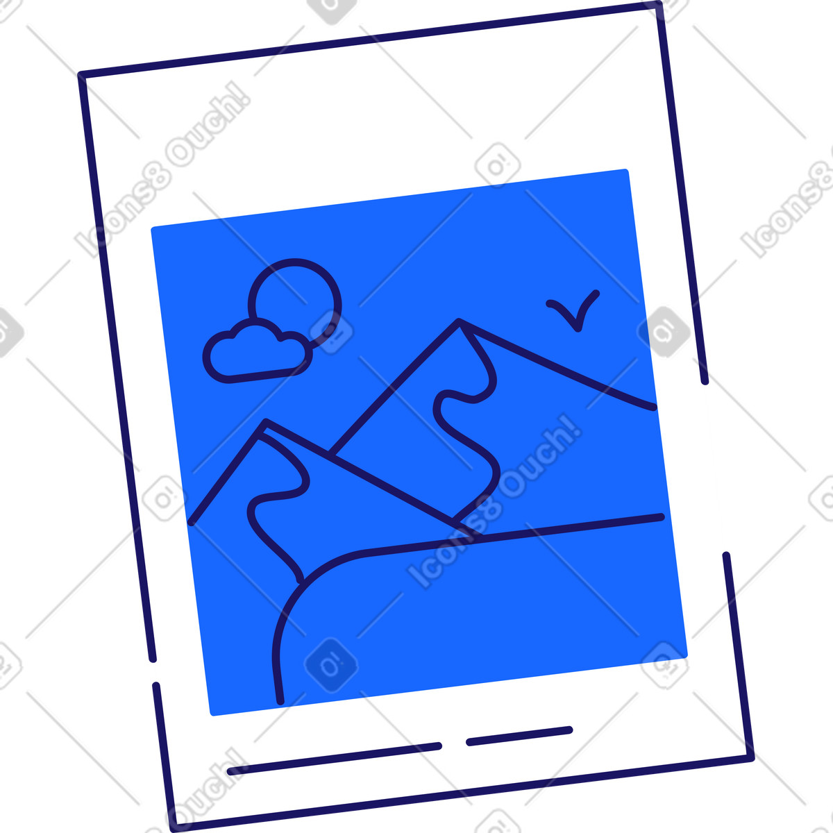 Matey スタイルの Instagramの写真 のイラストをPNG、SVG形式でダウンロード