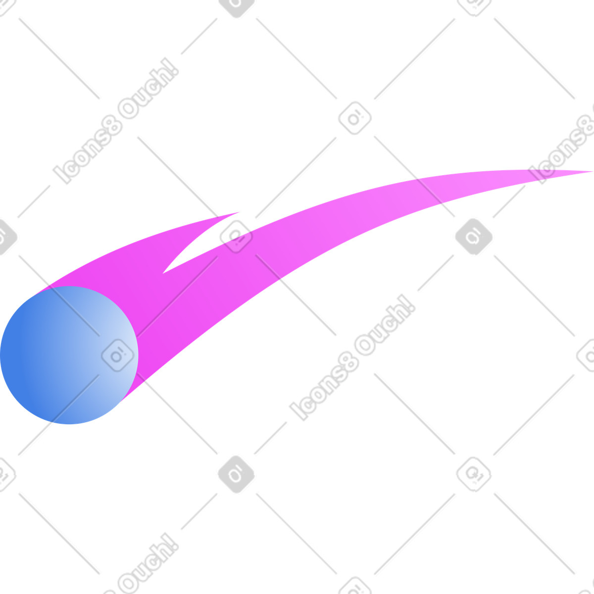 Glossy スタイルの 彗星 のイラストをPNG、SVG形式でダウンロード