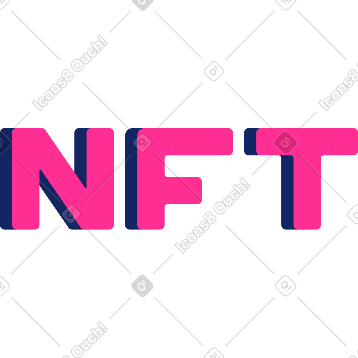 Cyborg スタイルの Nft lettering のイラストをPNG、SVG形式でダウンロード