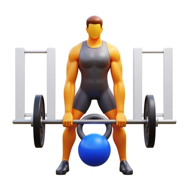 An expert athlete executing an advanced kettlebell deadlift with perfect form. The athlete is wearing a fitted workout outfit, showcasing strong muscles and focus. The kettlebell is clearly defined, held firmly in both hands as the athlete descends into the lift. The environment is a well-lit gym, with equipment in the background, emphasizing strength training. The athlete's posture is straight, and the movement reflects precision and control.