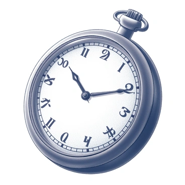 A close-up view of the face of a vintage watch. The watch features intricate, ornate numerals that are carefully designed, displaying the hours in an elegant font. The hands of the watch are finely crafted, with a distinct shape and detailing that captures the vintage aesthetic. The background of the watch face is adorned with subtle textures, enhancing the overall intricate appearance of the timepiece.