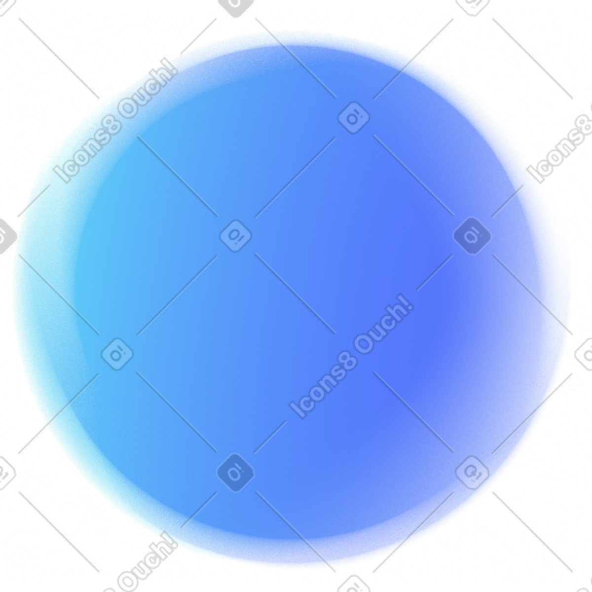 Ilustração de Borrão azul difuso em no estilo Morphis para baixar em PNG, SVG