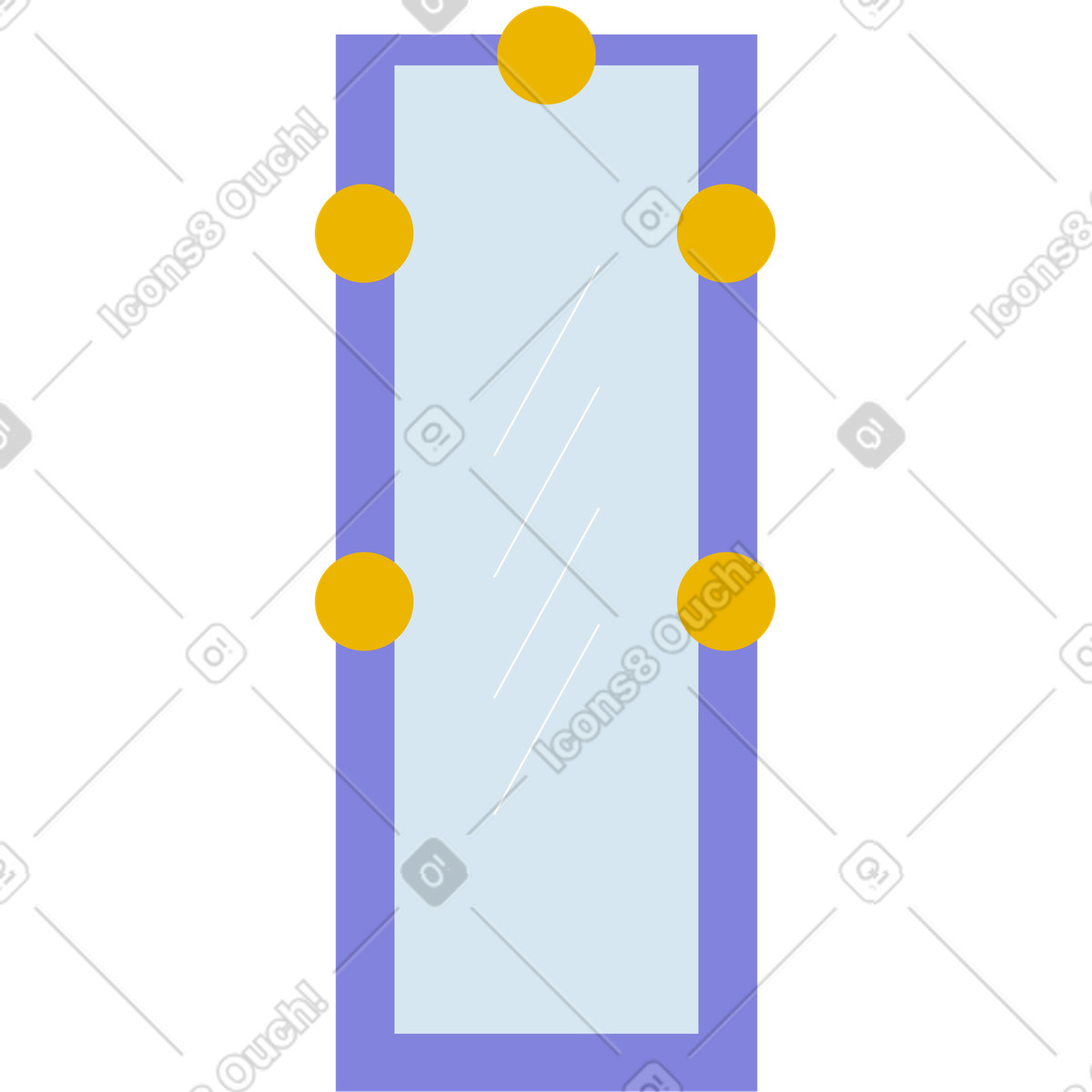 Illustration Miroir dans le style Woof à télécharger aux formats PNG, SVG