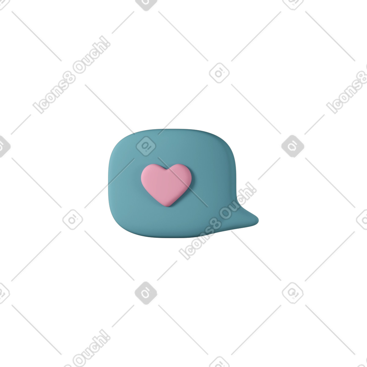 Like-Illustration im 3D Casual life-Stil als Download in PNG, SVG