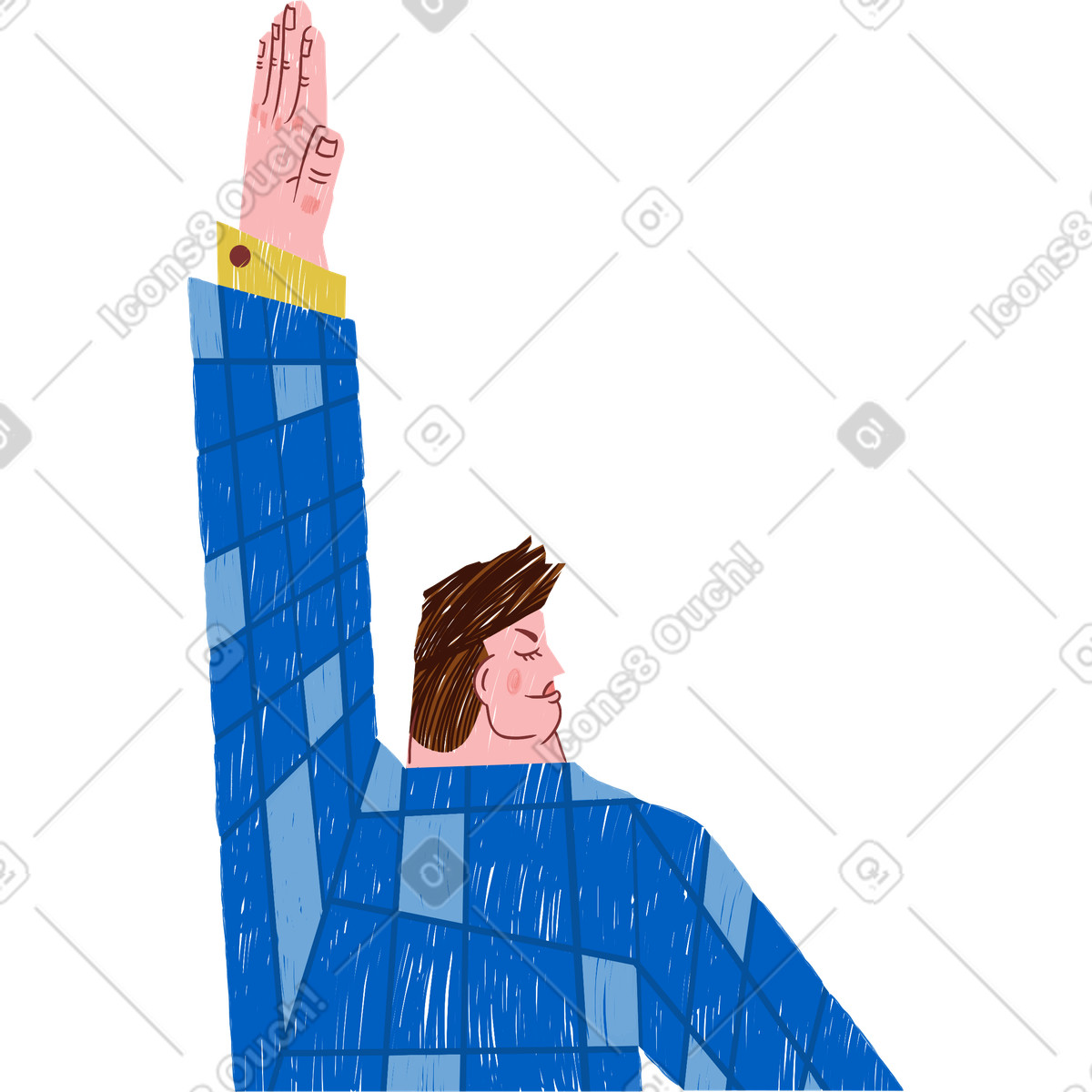 Student illustration clipart showcasing learning and education in PNG and SVG
