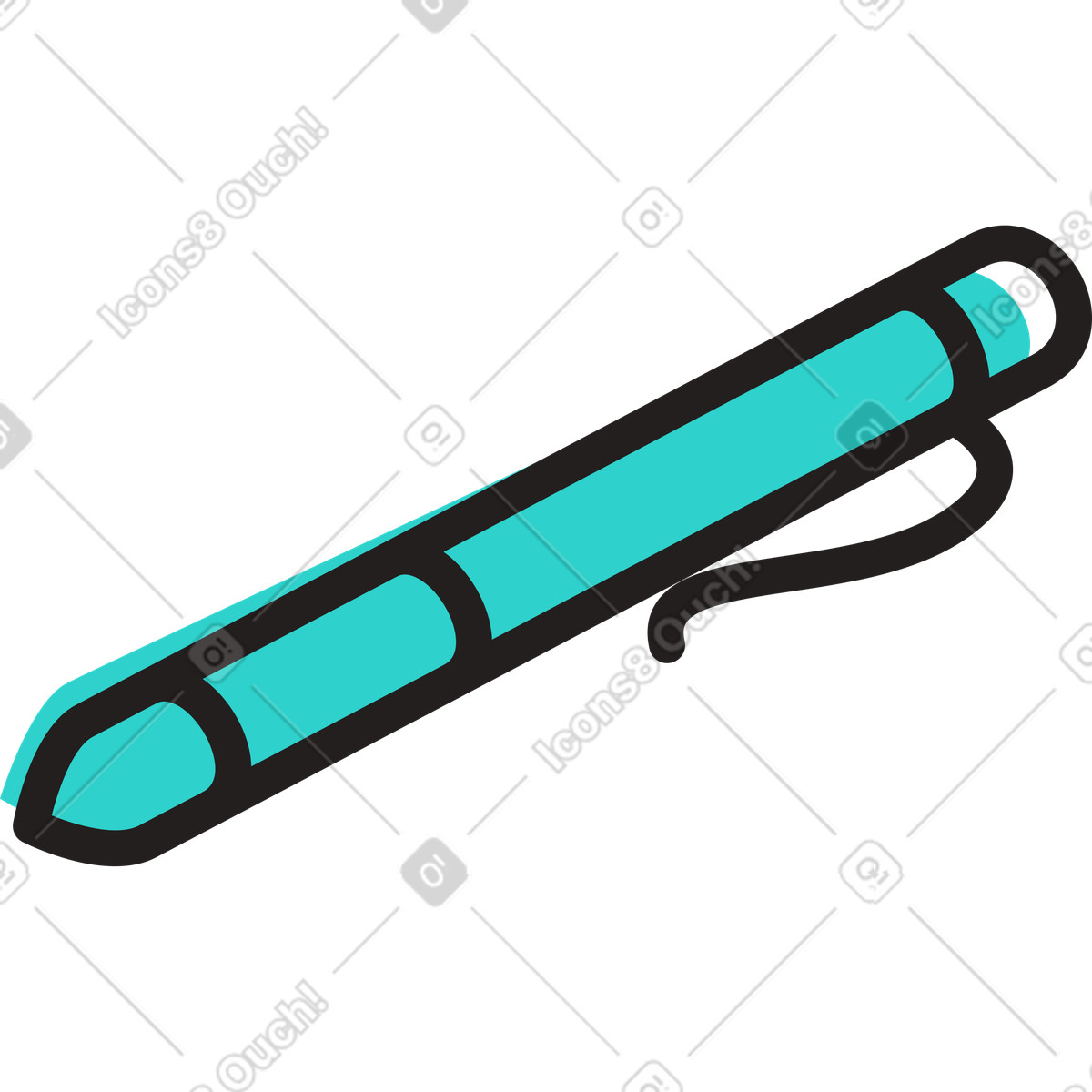 Ilustración Bolígrafo en estilo Little a descargar en PNG y SVG