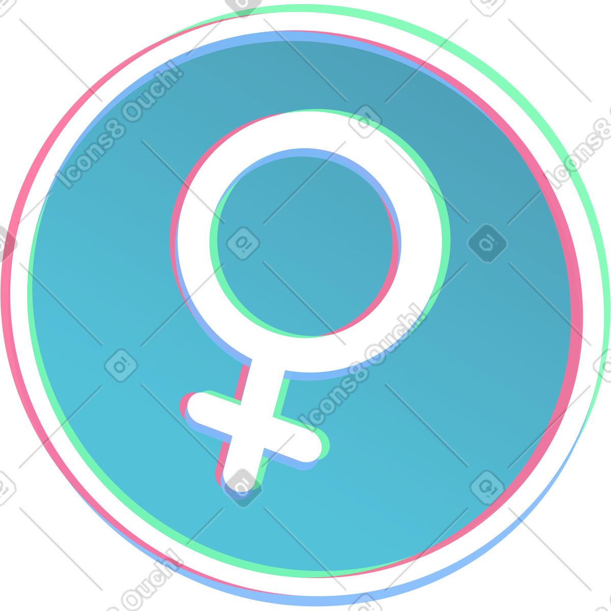 下载 Neon 风格的 女性象征 插画，支持 PNG、SVG 格式
